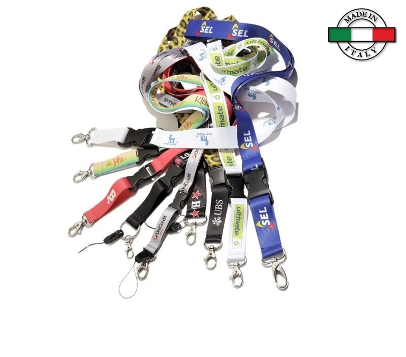 Lanyard con fibbia sganciabile Made in Italy